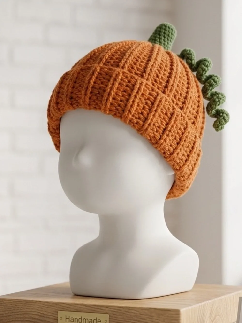 Crochet Pumpkin Hat Baby Toddler Fall Autumn Beanie Orange